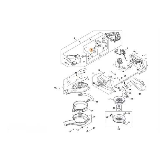 STIHL    Przełącznik SA02 430 0500